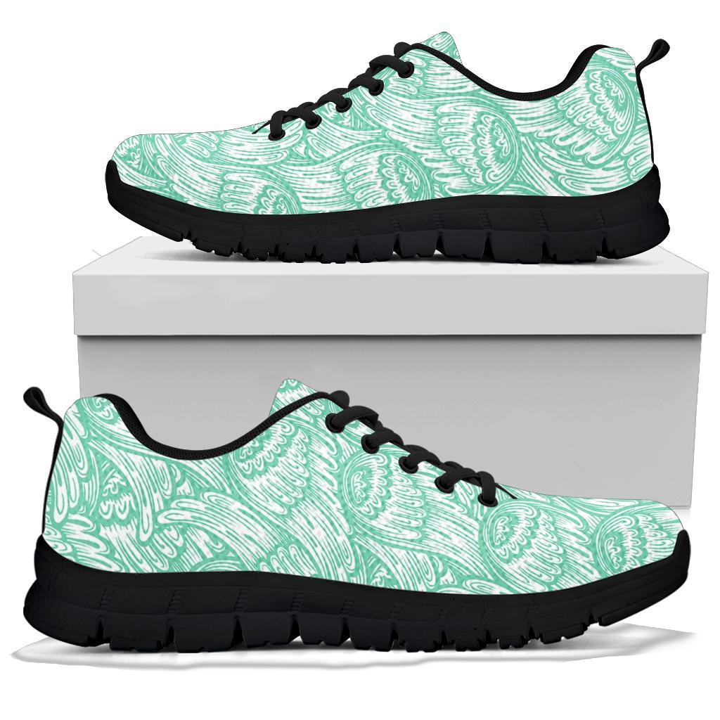 Angel Wing Pattern Print Sneaker Shoes For Men Women-grizzshop