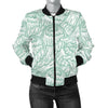 Angel Wing Pattern Print Women Casual Bomber Jacket-grizzshop