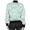 Angel Wing Pattern Print Women Casual Bomber Jacket-grizzshop