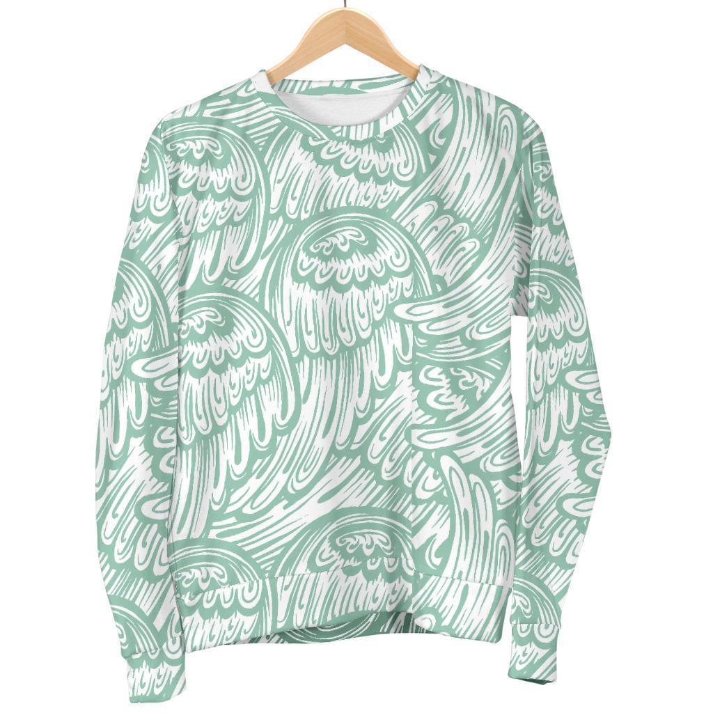 Angel Wing Pattern Print Women's Sweatshirt-grizzshop