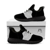 Angel Wings White Print Black Athletic Shoes-grizzshop