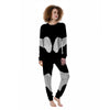 Angel Wings White Print Women's Pajamas-grizzshop