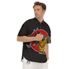 Angry Anubis Print Men's Short Sleeve Shirts-grizzshop