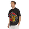 Angry Anubis Print Men's Short Sleeve Shirts-grizzshop