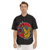 Angry Anubis Print Men's Short Sleeve Shirts-grizzshop