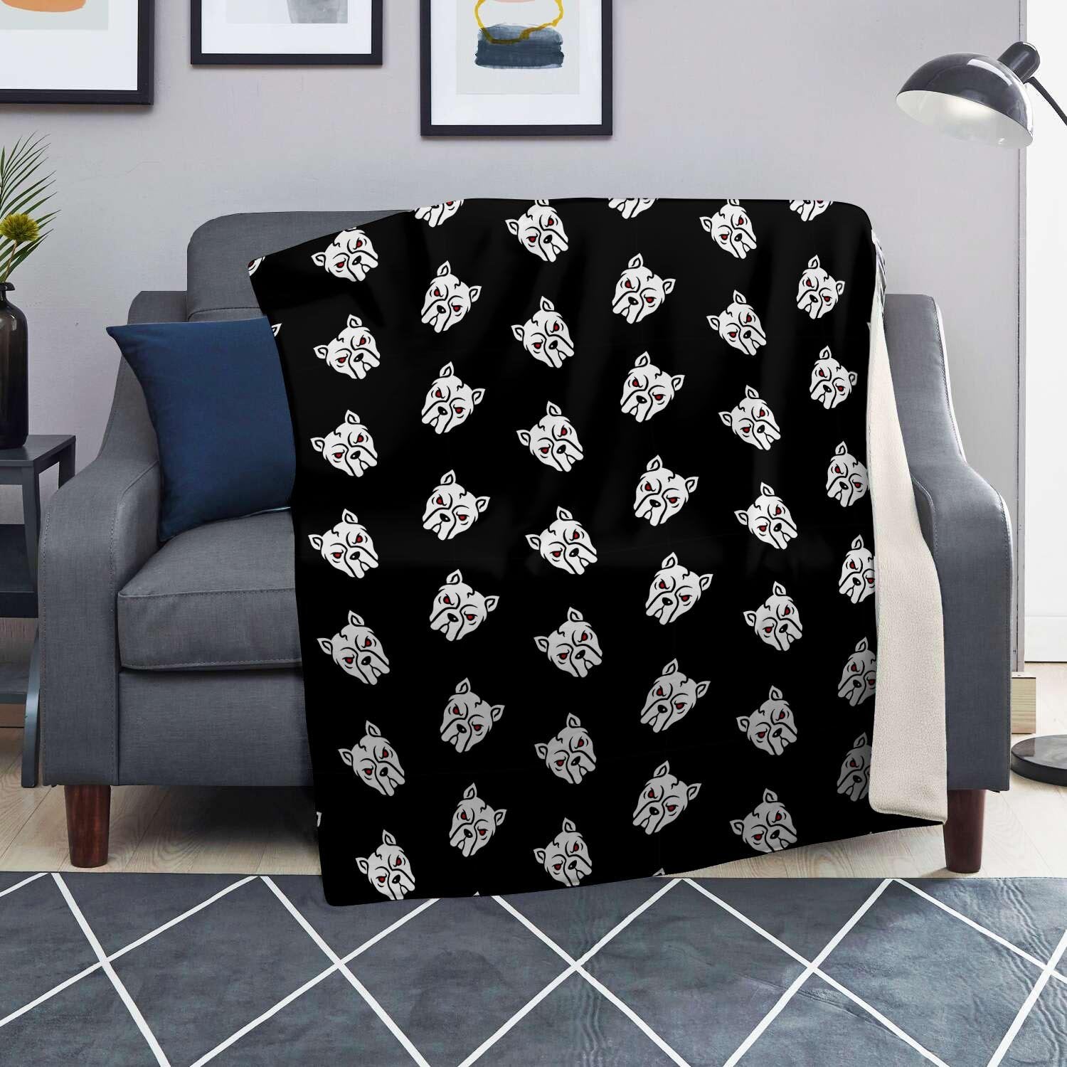 Angry Pitbull Blanket-grizzshop
