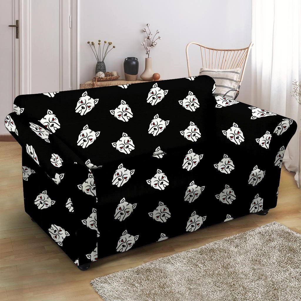 Angry Pitbull Loveseat Cover-grizzshop