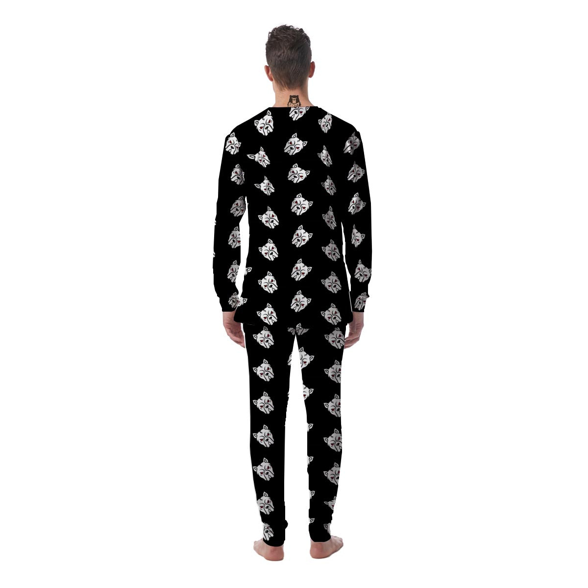 Angry Pitbull Men's Pajamas-grizzshop