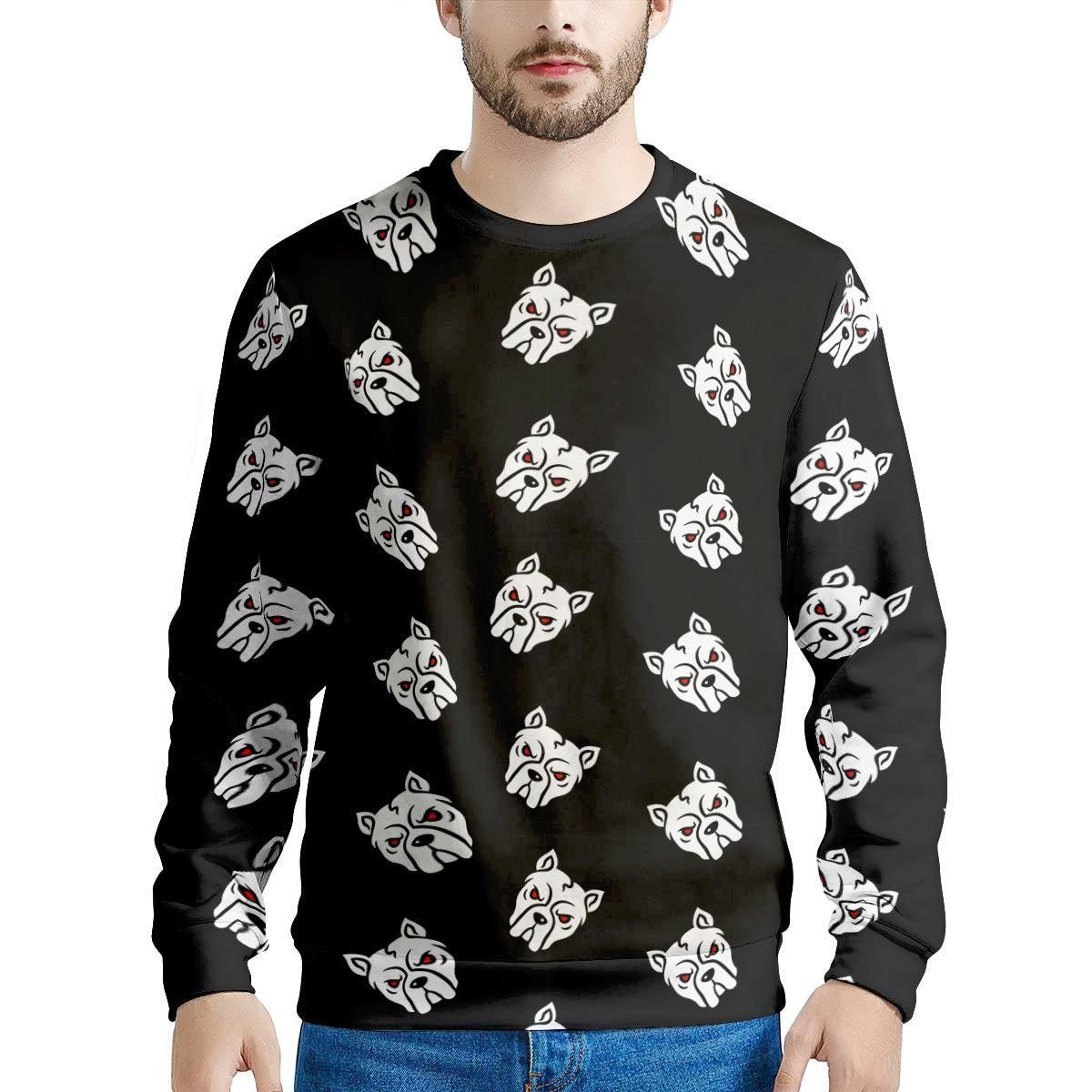 Angry Pitbull Men's Sweatshirt-grizzshop