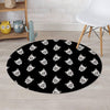 Angry Pitbull Round Rug-grizzshop