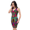 Animal Hippie Psychedelic Bodycon Dress-grizzshop