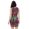 Animal Hippie Psychedelic Bodycon Dress-grizzshop