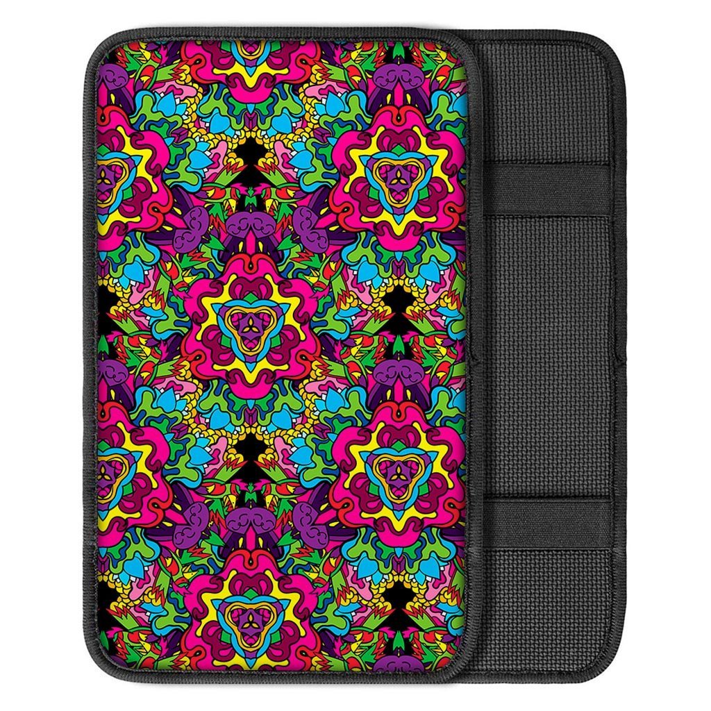 Animal Hippie Psychedelic Car Console Cover-grizzshop