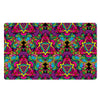 Animal Hippie Psychedelic Door Mat-grizzshop