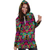 Animal Hippie Psychedelic Hoodie Dress-grizzshop