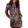 Animal Hippie Psychedelic Hoodie Dress-grizzshop