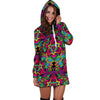 Animal Hippie Psychedelic Hoodie Dress-grizzshop