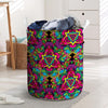 Animal Hippie Psychedelic Laundry Basket-grizzshop