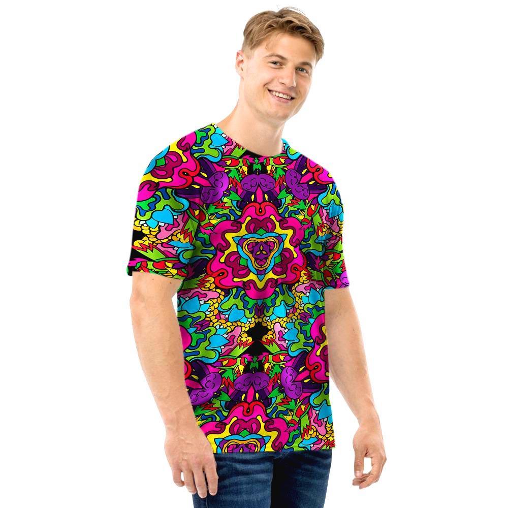 Animal Hippie Psychedelic Men T Shirt-grizzshop