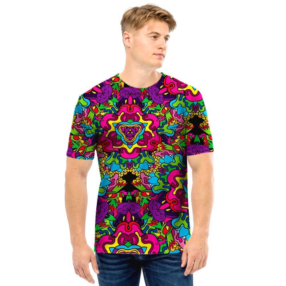 Animal Hippie Psychedelic Men T Shirt-grizzshop