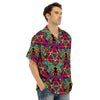 Animal Hippie Psychedelic Men’s Hawaiian Shirt-grizzshop