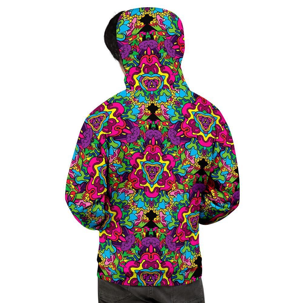 Animal Hippie Psychedelic Men's Hoodie-grizzshop