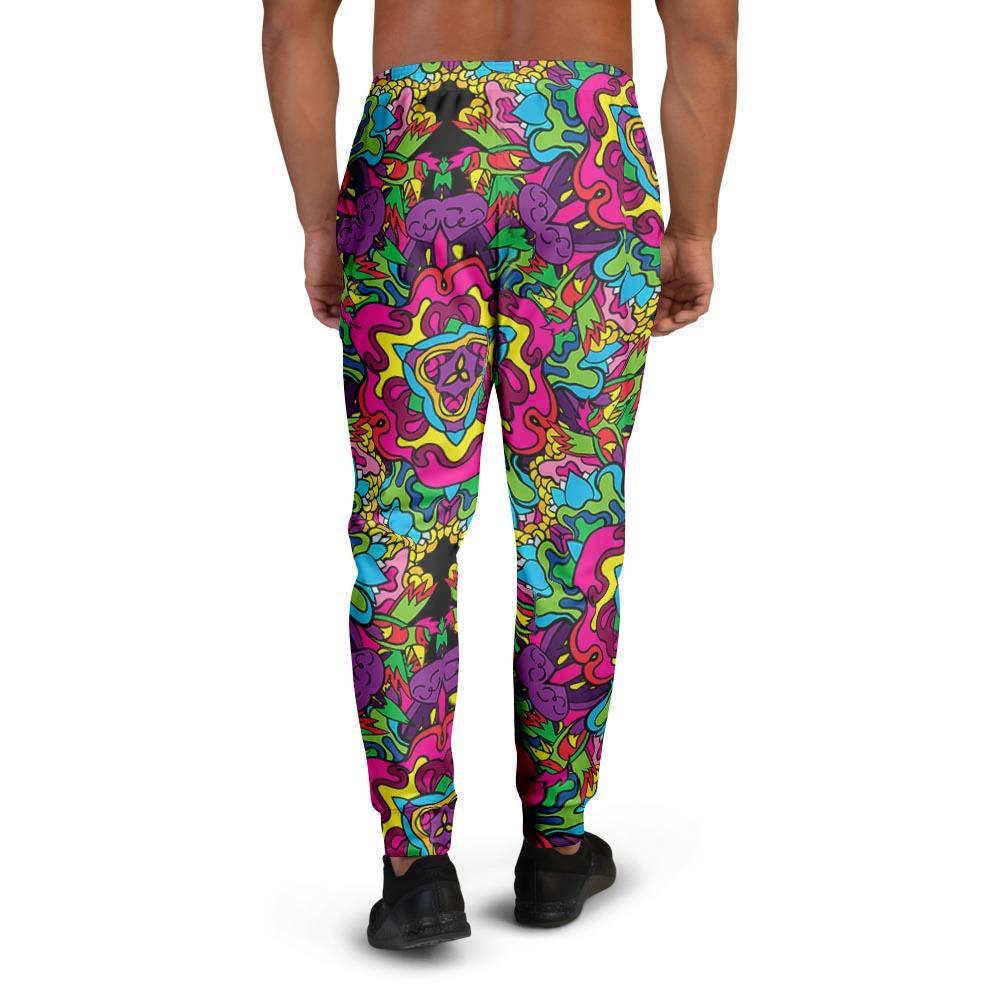 Animal Hippie Psychedelic Men's Joggers-grizzshop