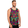 Animal Hippie Psychedelic Men's Tank Tops-grizzshop