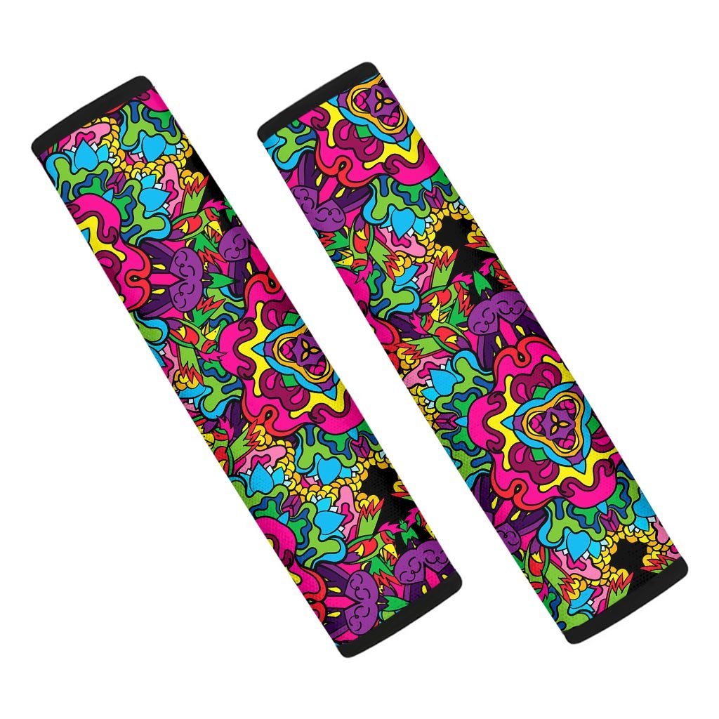 Animal Hippie Psychedelic Seat Belt Cover-grizzshop