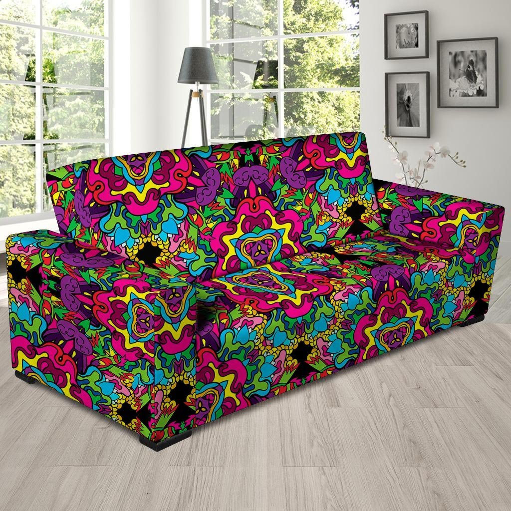 Animal Hippie Psychedelic Sofa Cover-grizzshop