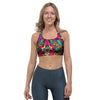 Animal Hippie Psychedelic Sports Bra-grizzshop