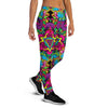 Animal Hippie Psychedelic Women's Joggers-grizzshop