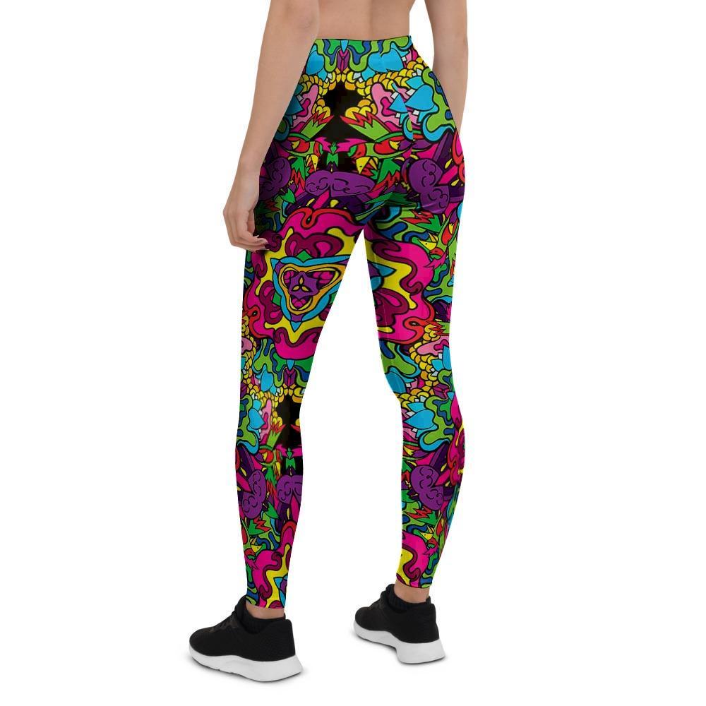 Animal Hippie Psychedelic Women's Leggings-grizzshop