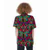 Animal Hippie Psychedelic Women's Short Sleeve Shirts-grizzshop