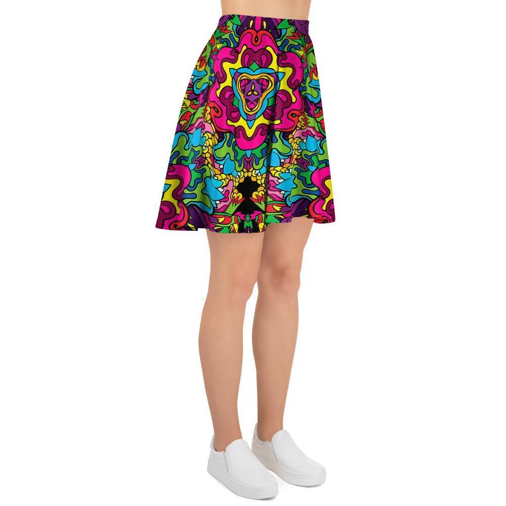 Animal Hippie Psychedelic Women's Skirt-grizzshop