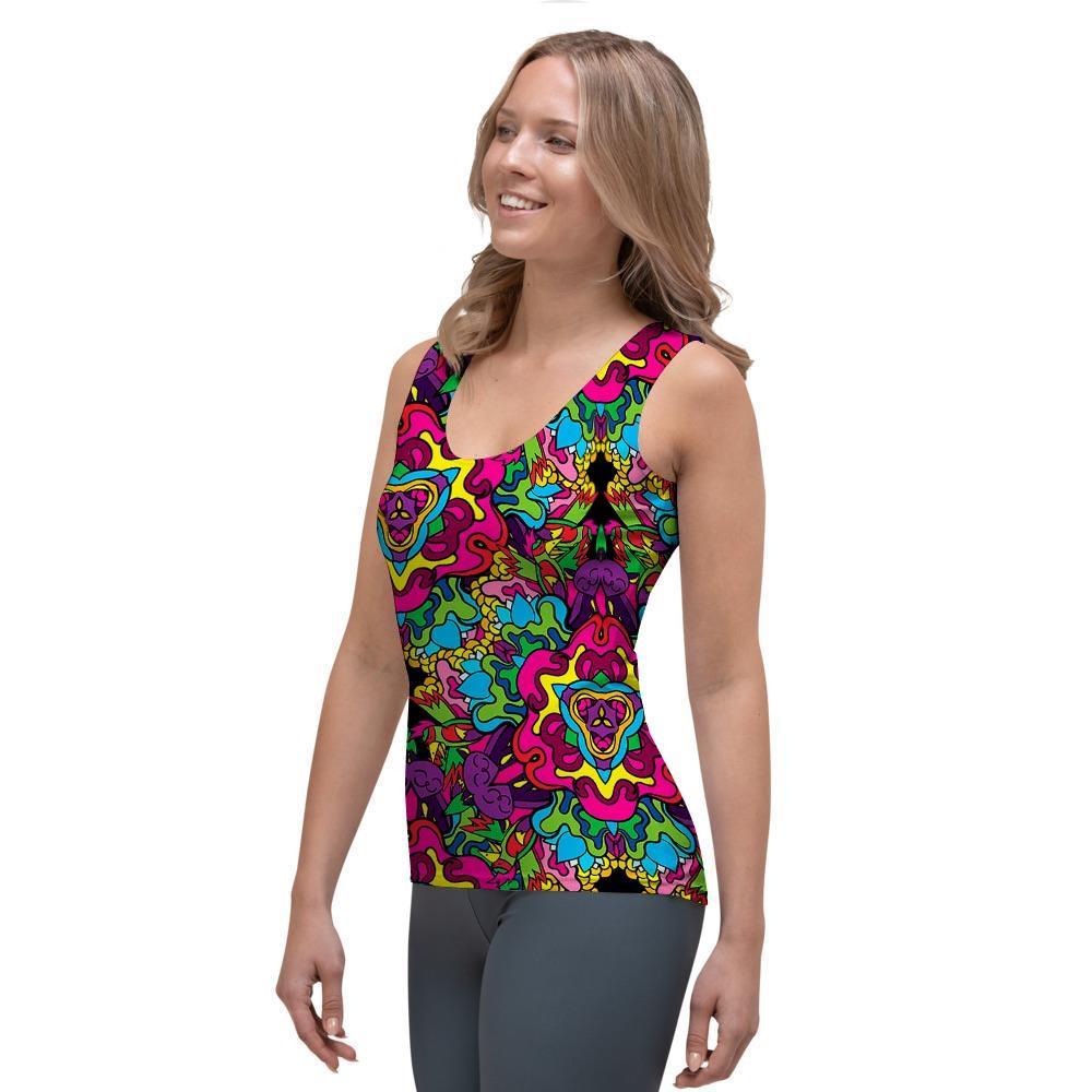 Animal Hippie Psychedelic Women's Tank Top-grizzshop