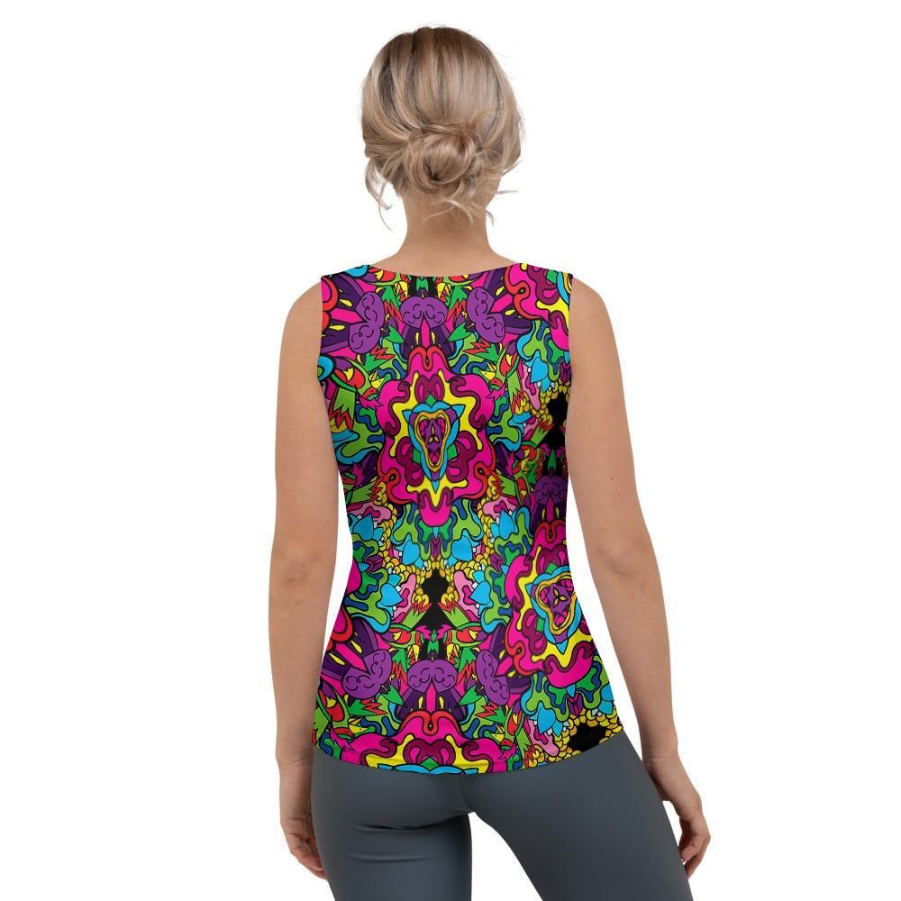 Animal Hippie Psychedelic Women's Tank Top-grizzshop