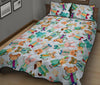 Animal Nurse Pattern Print Bed Set Quilt-grizzshop