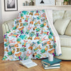 Animal Nurse Pattern Print Blanket-grizzshop