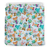 Animal Nurse Pattern Print Duvet Cover Bedding Set-grizzshop