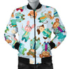 Animal Nurse Pattern Print Men's Bomber Jacket-grizzshop