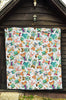 Animal Nurse Pattern Print Quilt-grizzshop