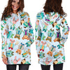 Animal Nurse Pattern Print Women Hoodie Dress-grizzshop