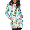 Animal Nurse Pattern Print Women Hoodie Dress-grizzshop