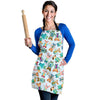 Animal Nurse Pattern Print Women's Apron-grizzshop