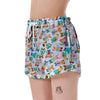 Animal Nurse Pattern Print Women's Shorts-grizzshop