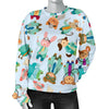 Animal Nurse Pattern Print Women's Sweatshirt-grizzshop