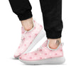 Animal Paw White And Pink Print Pattern White Athletic Shoes-grizzshop