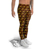 Ankh And Gems Print Pattern Men's Leggings-grizzshop