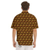 Ankh And Gems Print Pattern Men's Short Sleeve Shirts-grizzshop